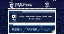 Desktop Screenshot of gimnasia.org.ar